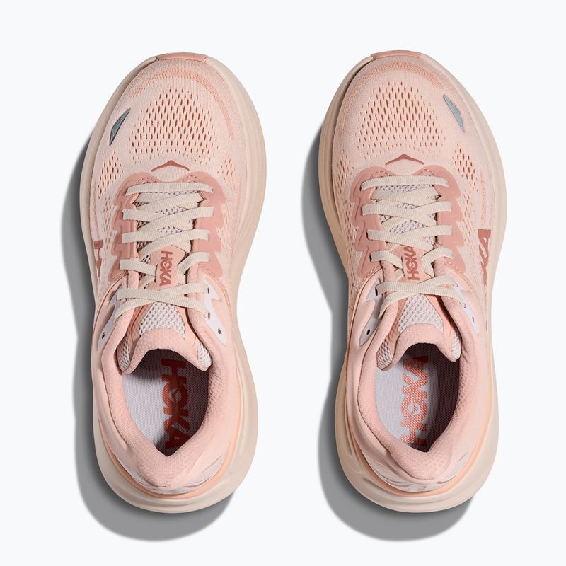Buty do biegania damskie Hoka Bondi 9 rose latte/rose cream 8