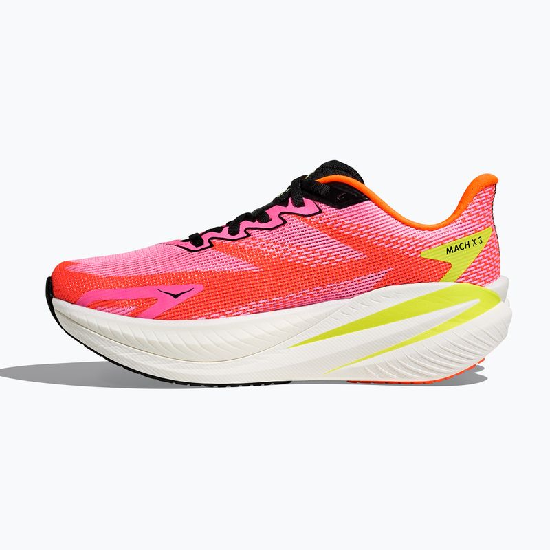 Buty do biegania damskie Hoka Mach X 3 neon rose/neon tangerine 3
