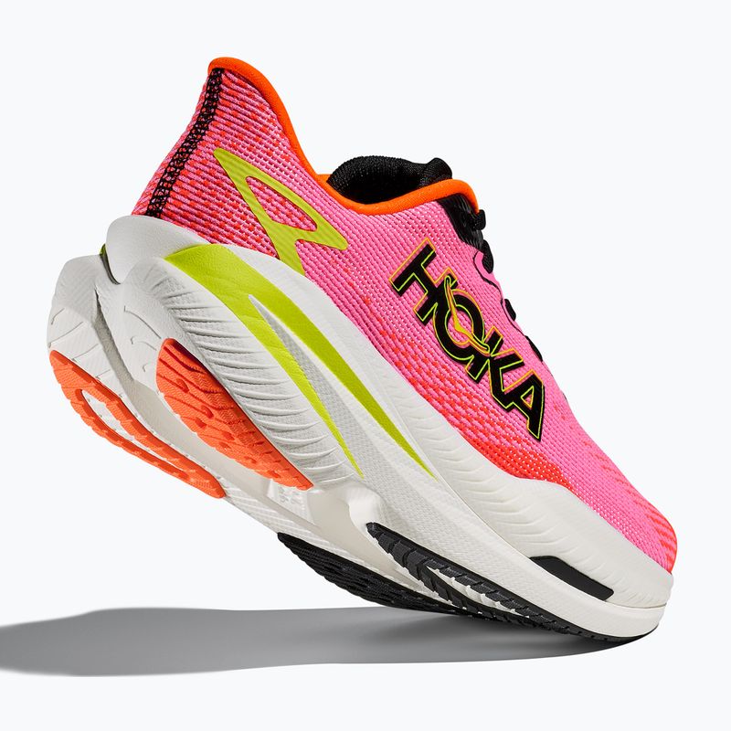 Buty do biegania damskie Hoka Mach X 3 neon rose/neon tangerine 5