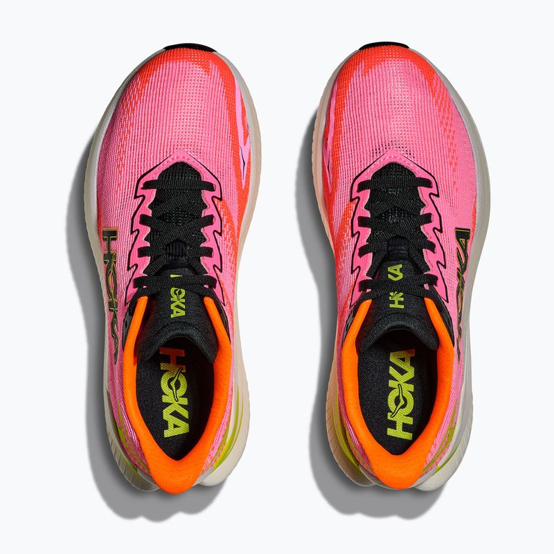 Buty do biegania damskie Hoka Mach X 3 neon rose/neon tangerine 8