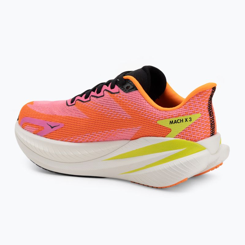 Buty do biegania damskie Hoka Mach X 3 neon rose/neon tangerine 3