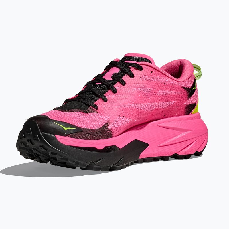 Buty do biegania męskie HOKA Mafate 5 neon rose/black 4