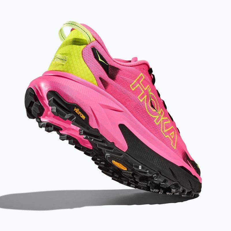 Buty do biegania męskie HOKA Mafate 5 neon rose/black 5