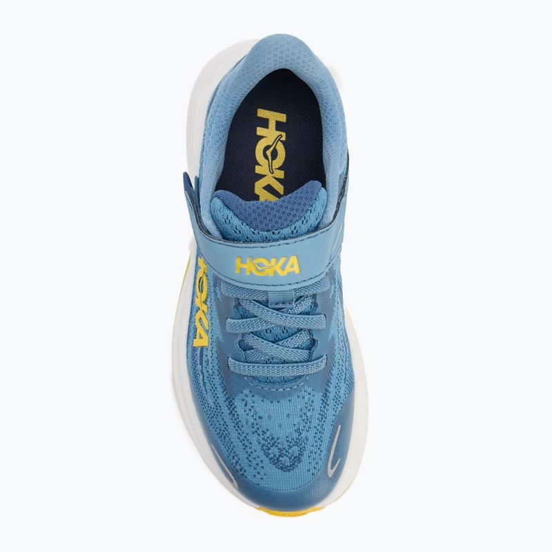 Buty do biegania dziecięce HOKA Clifton 10 alpine blue/foggy night 5