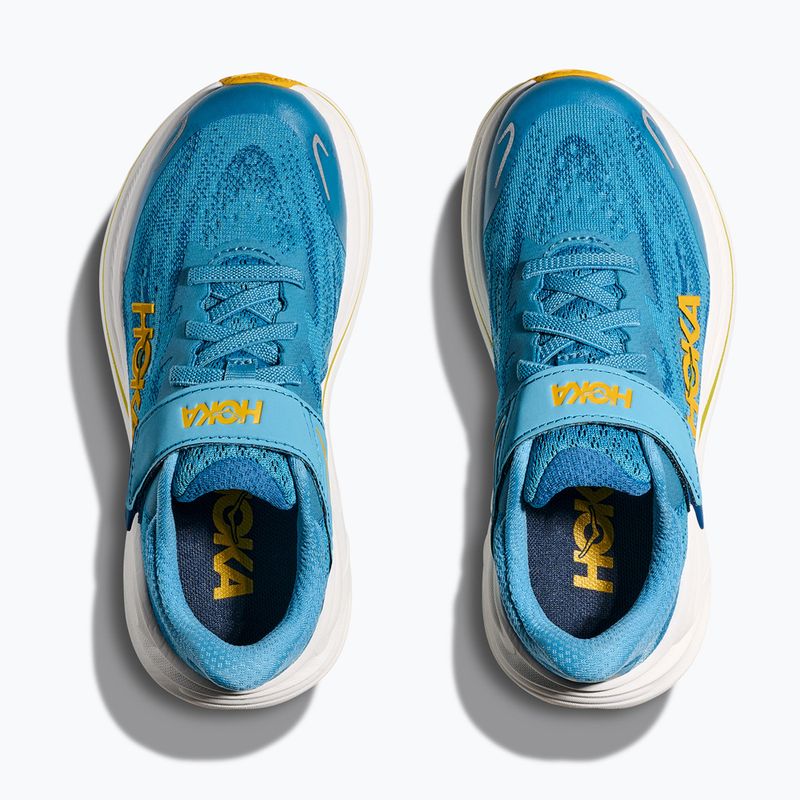 Buty do biegania dziecięce HOKA Clifton 10 alpine blue/foggy night 15