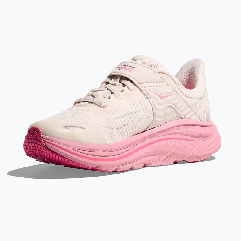 Buty do biegania dziecięce HOKA Clifton 10 rose cream/dried rose 11