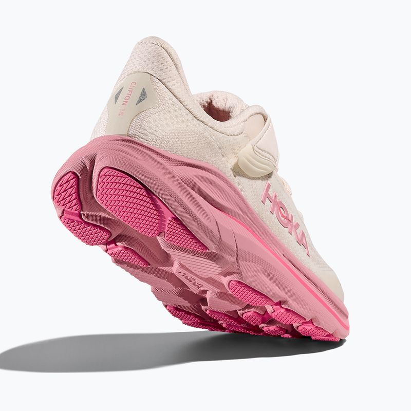 Buty do biegania dziecięce HOKA Clifton 10 rose cream/dried rose 12