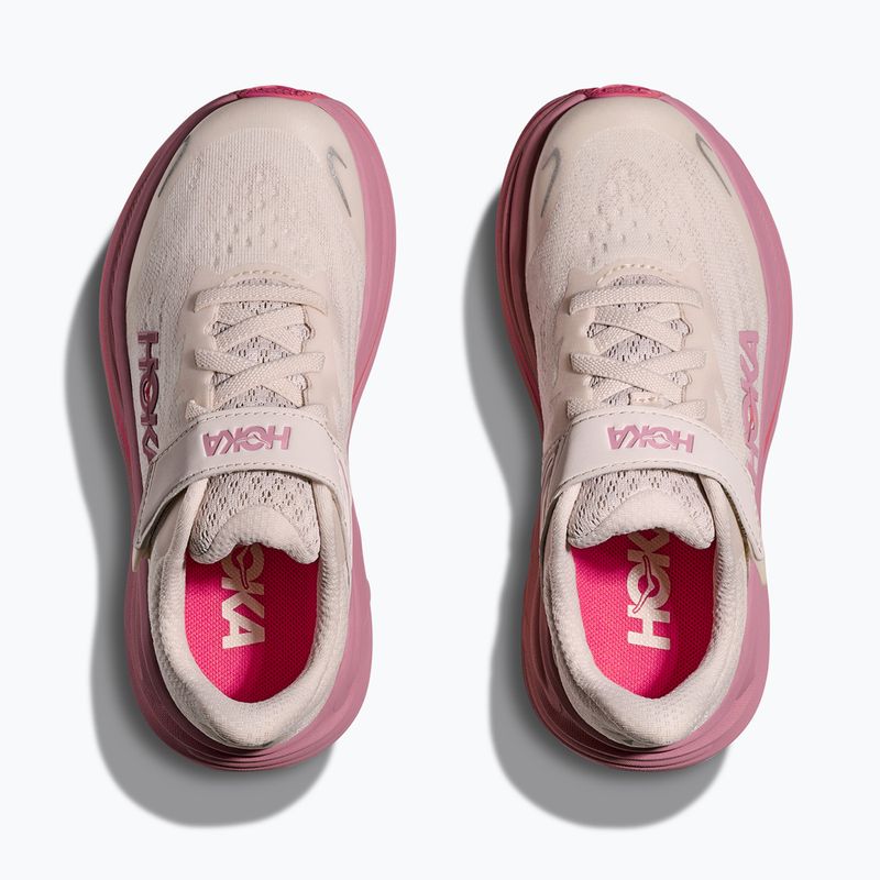 Buty do biegania dziecięce HOKA Clifton 10 rose cream/dried rose 15