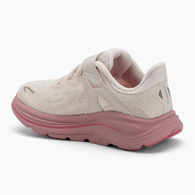 Buty do biegania dziecięce HOKA Clifton 10 rose cream/dried rose 3