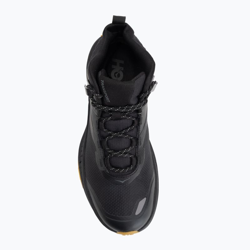 Buty trekkingowe męskie HOKA Transport Hike GTX black/black 5