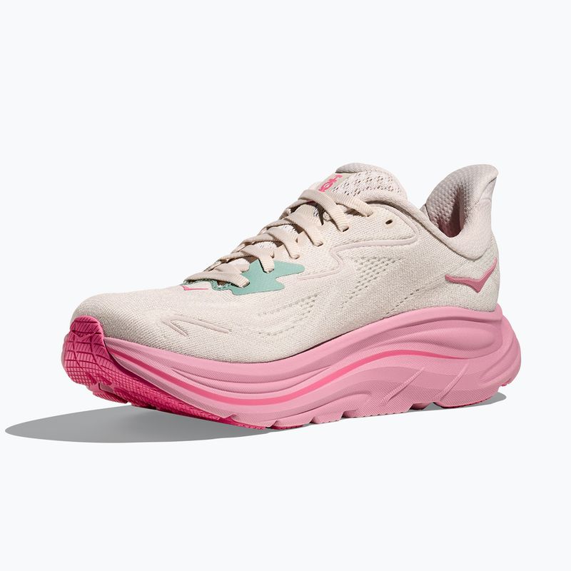 Buty do biegania damskie HOKA Clifton 10 Wide rose cream/dried rose 4