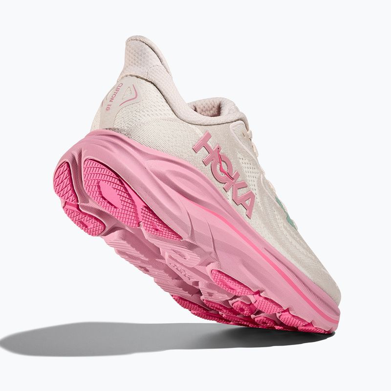 Buty do biegania damskie HOKA Clifton 10 Wide rose cream/dried rose 5