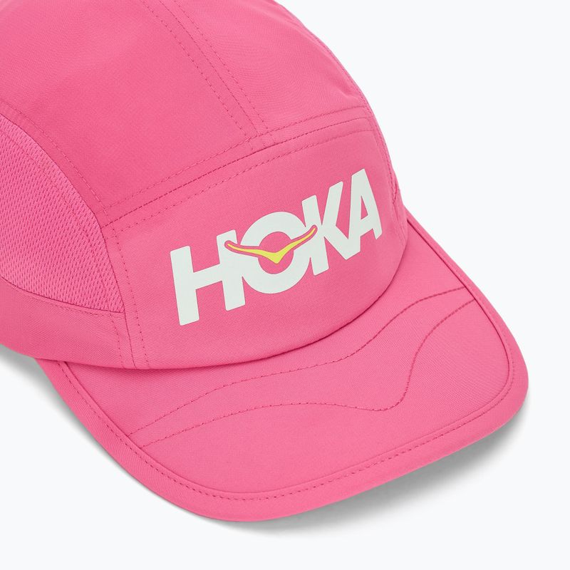 Czapka z daszkiem HOKA Run electric rose 3