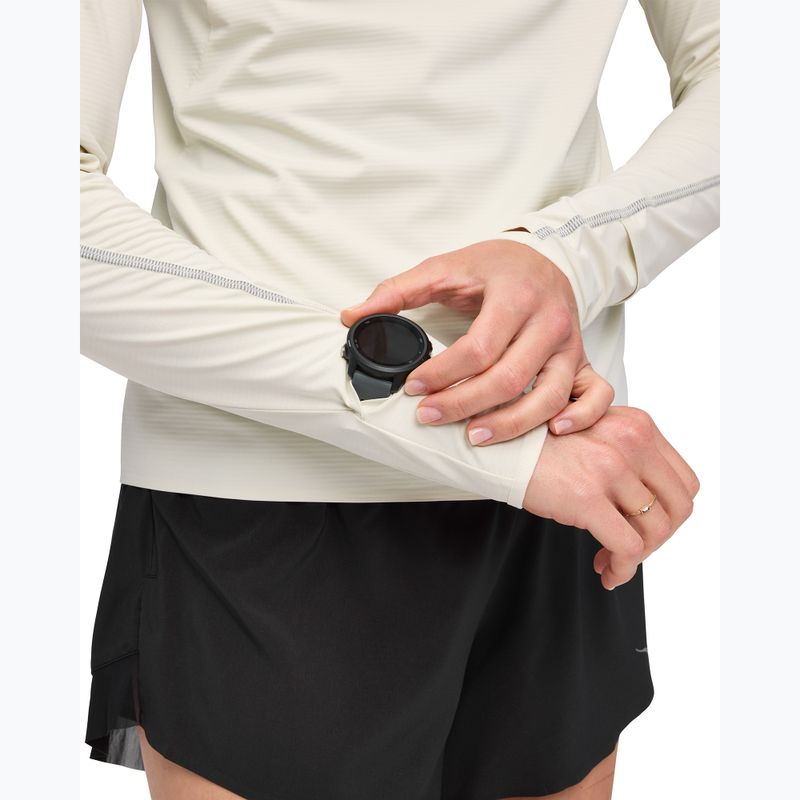 Bluza do biegania damska HOKA GlideTech Quarter Zip ruffle salt 5