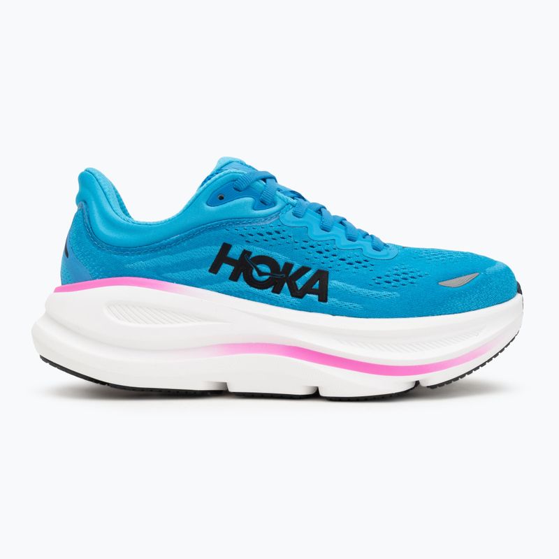 Buty do biegania damskie HOKA Bondi 9 skyward blue/neon fuchsia 2