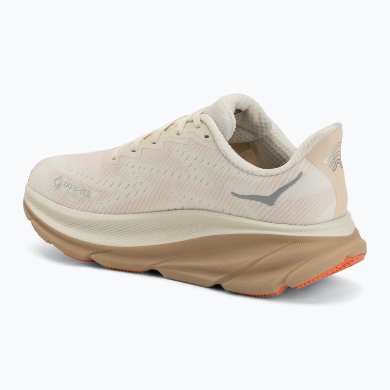 Buty do biegania damskie HOKA Clifton 9 GTX eggshell/khaki 3