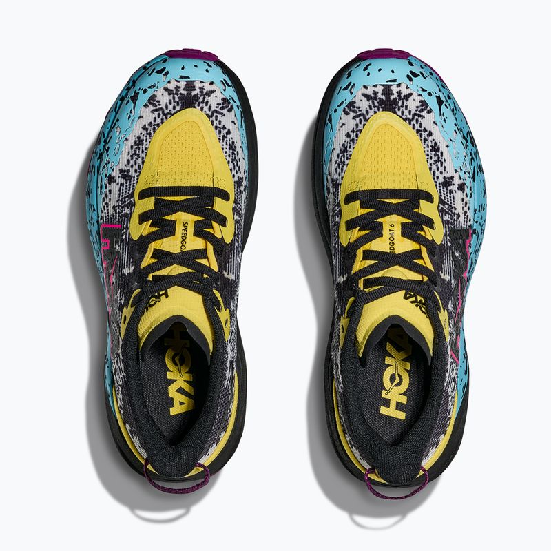 Buty do biegania dziecięce HOKA Speedgoat 6 electric lemon/black 8