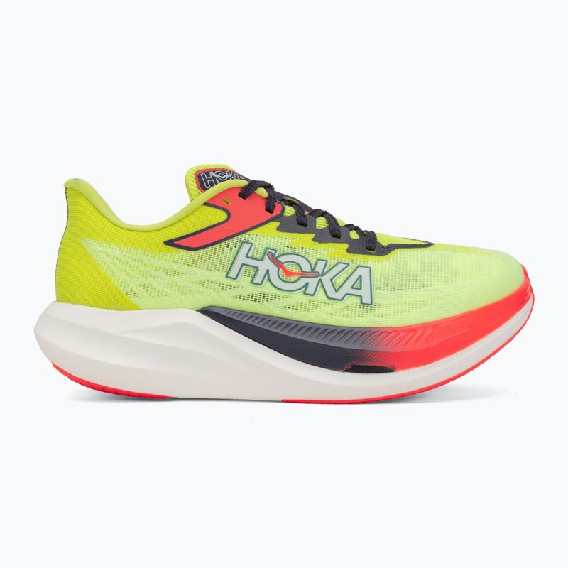 Buty do biegania HOKA Rocket X 3 neon yuzu/squid ink 2