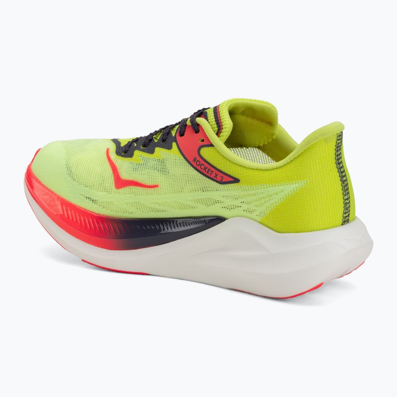 Buty do biegania HOKA Rocket X 3 neon yuzu/squid ink 3