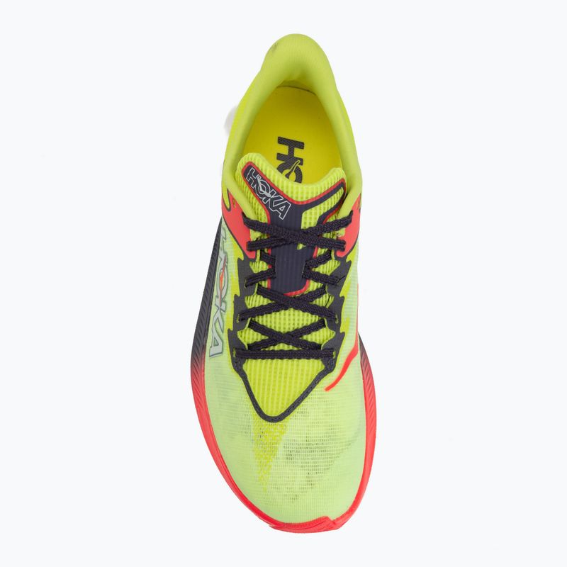 Buty do biegania HOKA Rocket X 3 neon yuzu/squid ink 5
