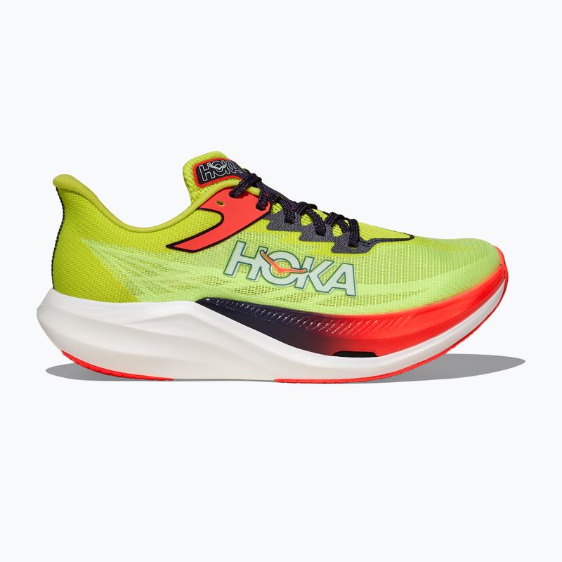 Buty do biegania HOKA Rocket X 3 neon yuzu/squid ink 3