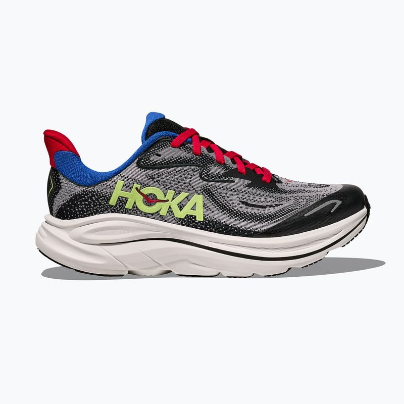 Buty do biegania dziecięce HOKA Clifton 10 foggy grey/black 2