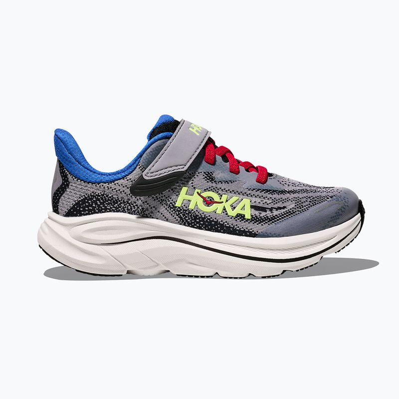 Buty do biegania dziecięce HOKA Clifton 10 foggy grey/black 2