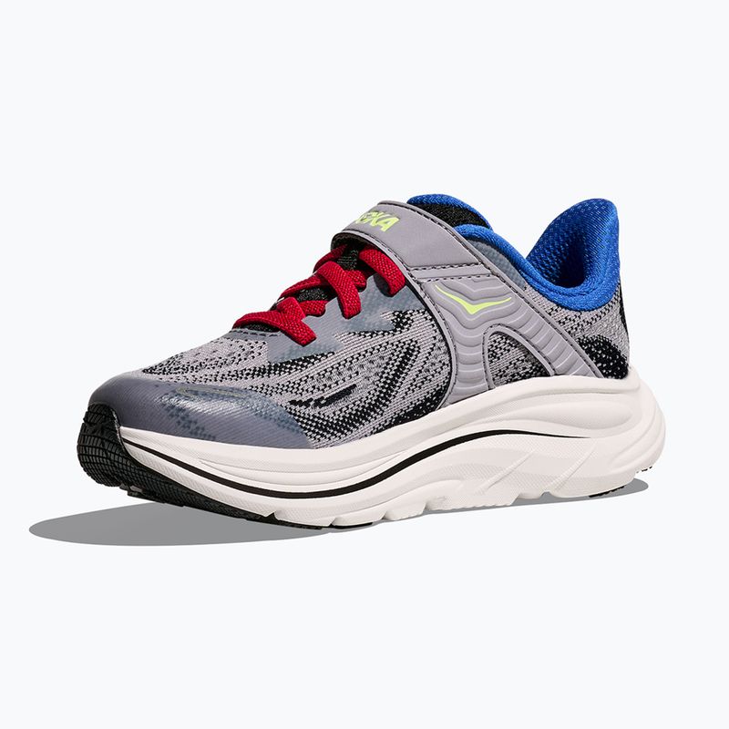 Buty do biegania dziecięce HOKA Clifton 10 foggy grey/black 4