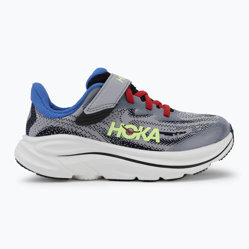 Buty do biegania dziecięce HOKA Clifton 10 foggy grey/black 2