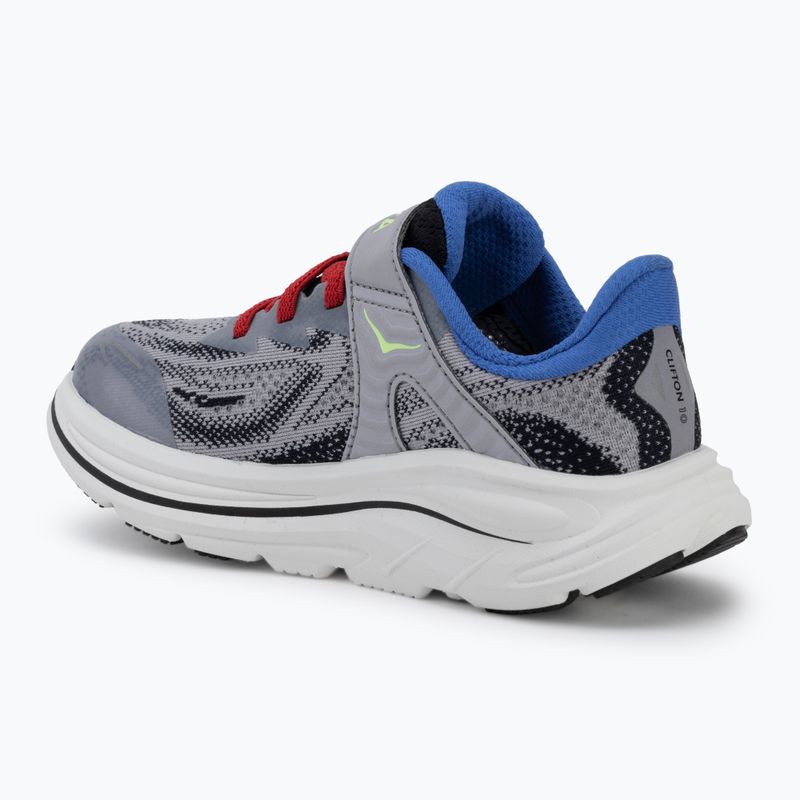 Buty do biegania dziecięce HOKA Clifton 10 foggy grey/black 3