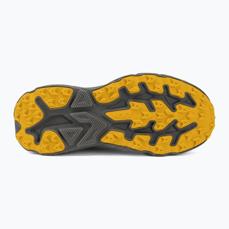 Buty do biegania męskie HOKA Challenger 8 GTX asphalt grey/varsity yellow 4