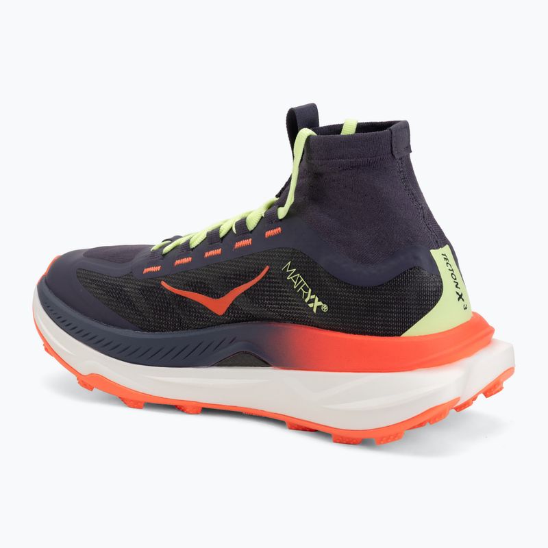 Buty do biegania damskie HOKA Tecton X 3 squid ink/neon lame 3