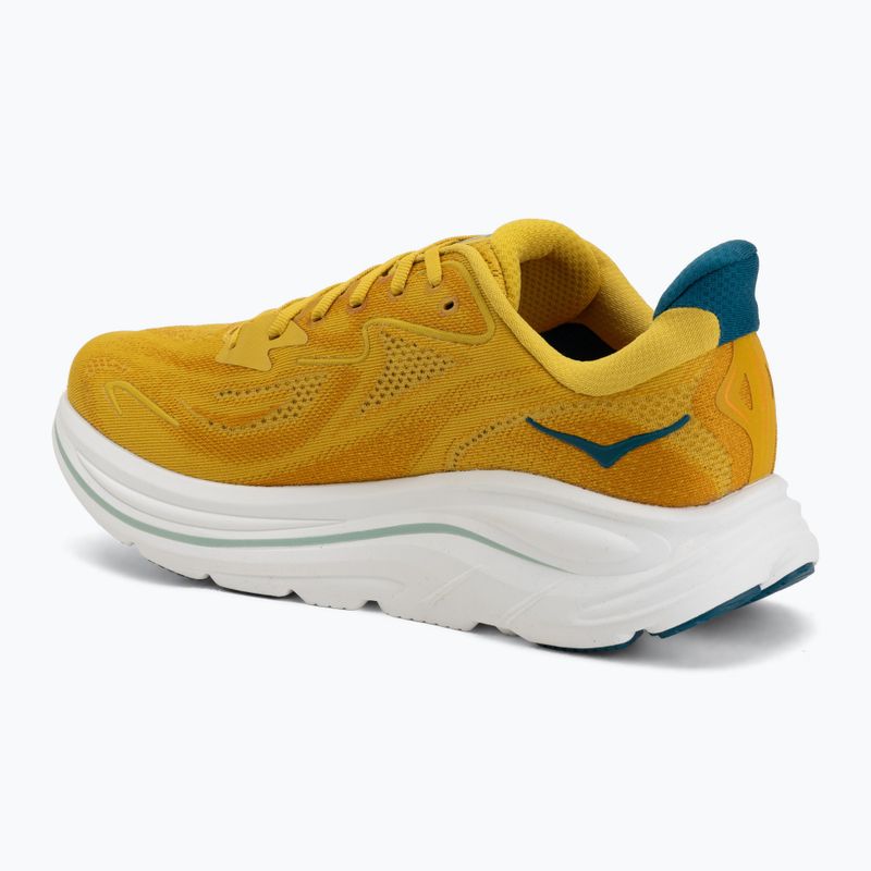 Buty do biegania męskie HOKA Clifton 10 yellow gold/tidal wave 3