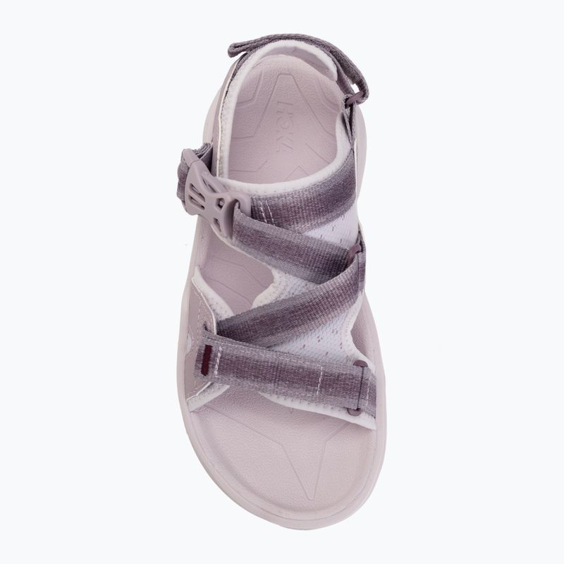 Sandały damskie HOKA Infini Hike TC fragrant lilac/lilac cream 5