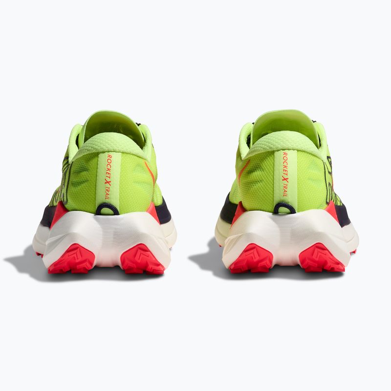 Buty do biegania męskie HOKA Rocket X Trail neon Yuzu/neon flame 6