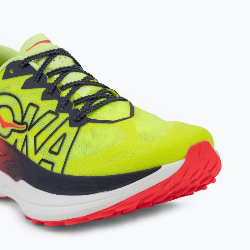 Buty do biegania męskie HOKA Rocket X Trail neon Yuzu/neon flame 7