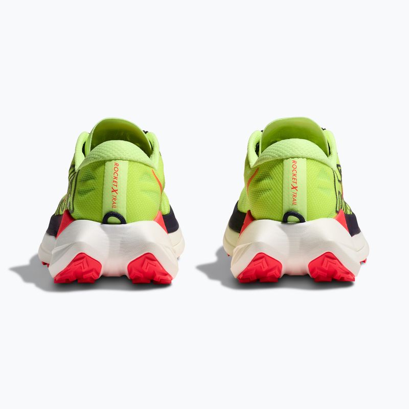 Buty do biegania damskie HOKA Rocket X Trail neon yuzu/neon flame 6