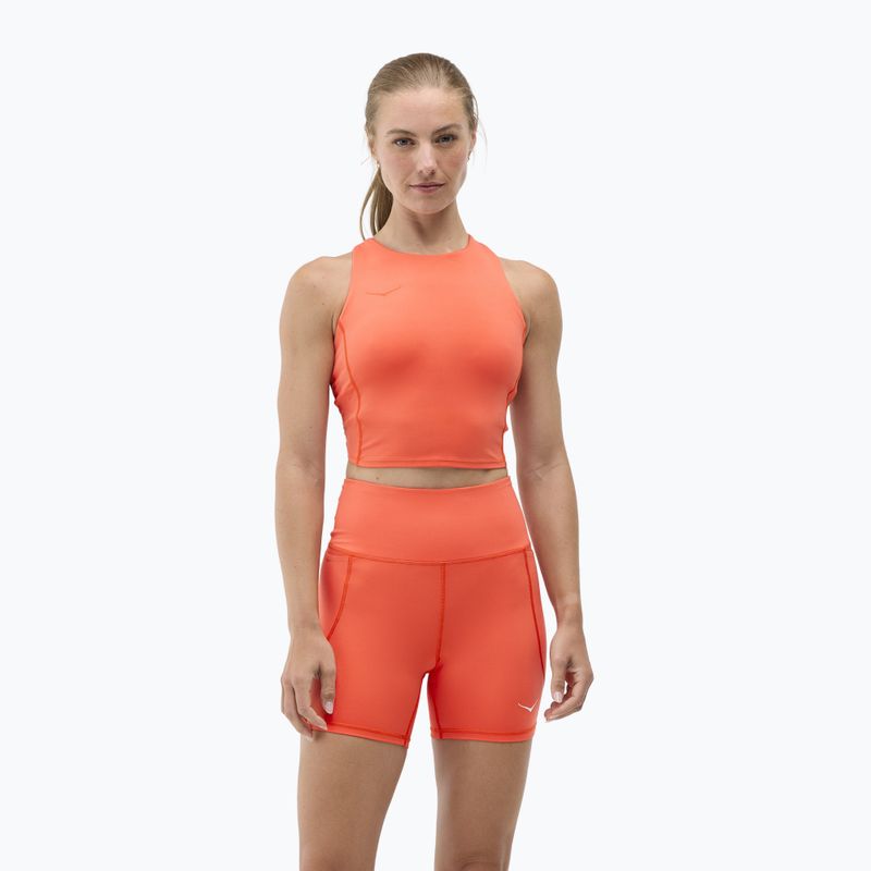 Biustonosz treningowy HOKA Elaro Crop bell pepper 3