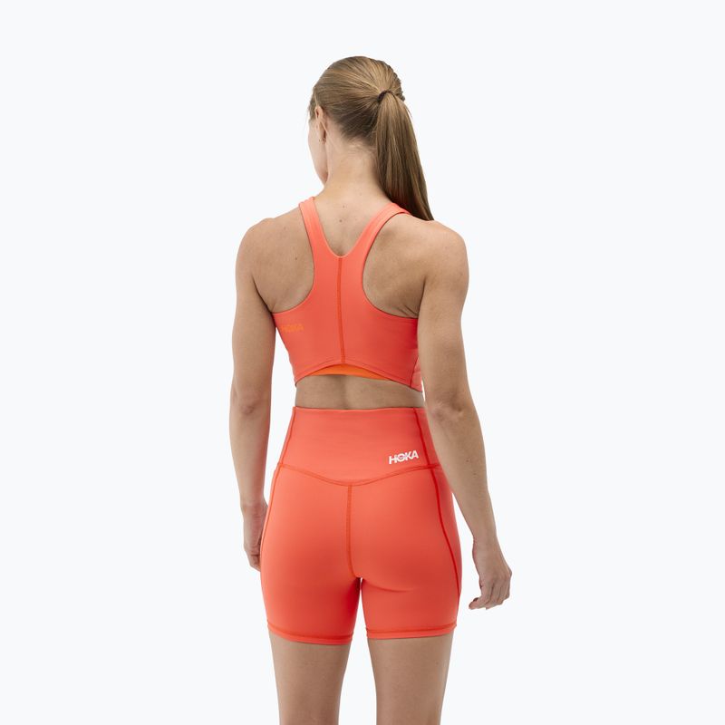 Biustonosz treningowy HOKA Elaro Crop bell pepper 4