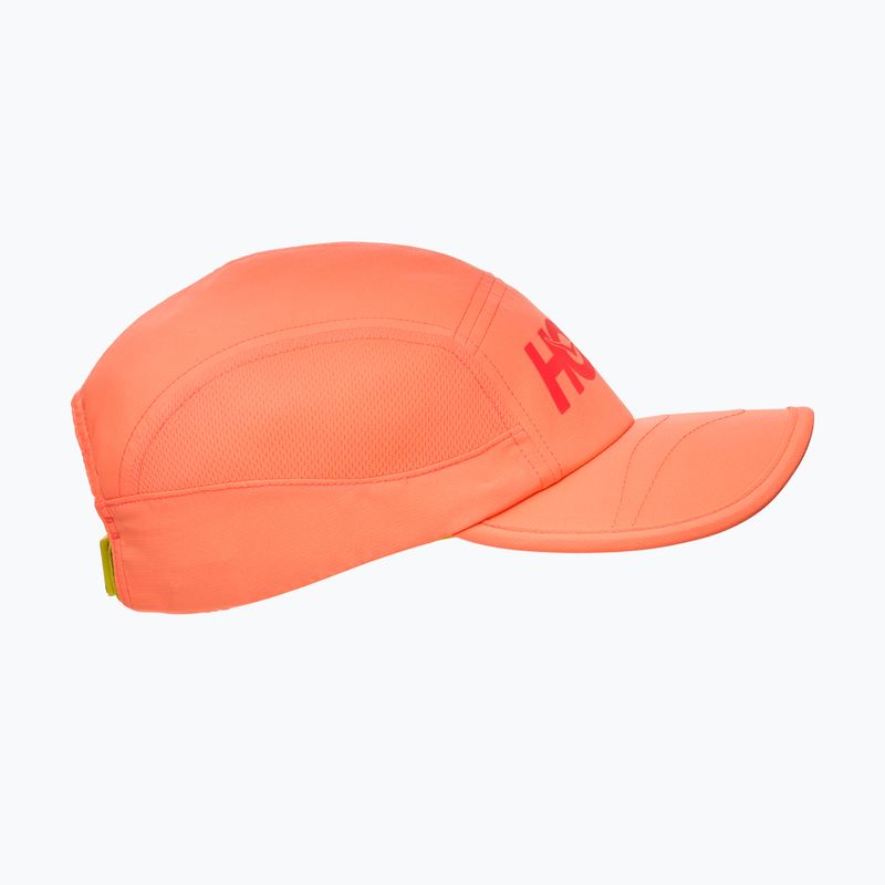 Czapka z daszkiem HOKA Run neon cantaloupe 3