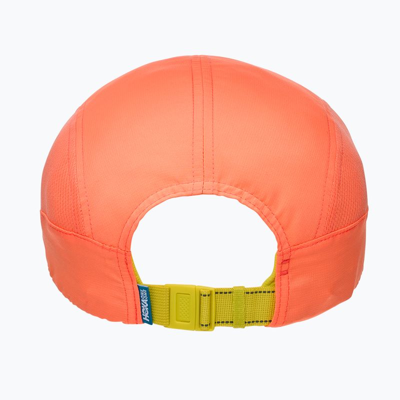 Czapka z daszkiem HOKA Run neon cantaloupe 4