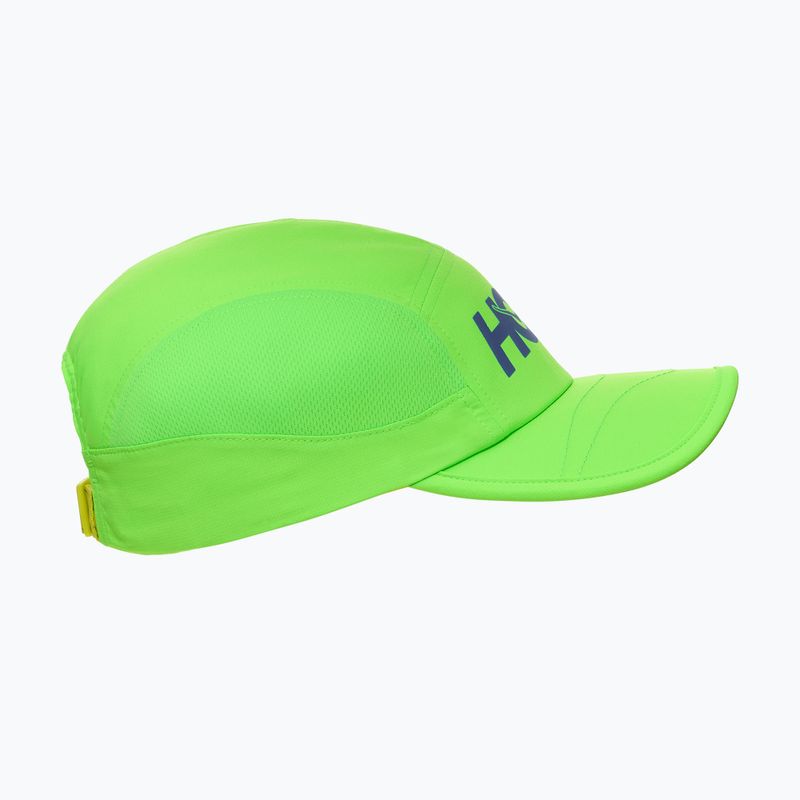 Czapka z daszkiem HOKA Run neon green 2