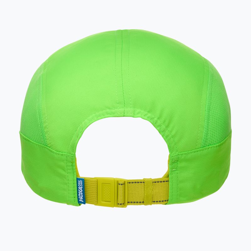Czapka z daszkiem HOKA Run neon green 4