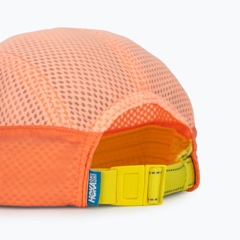 Czapka z daszkiem HOKA Trail Race neon cantaloupe 4