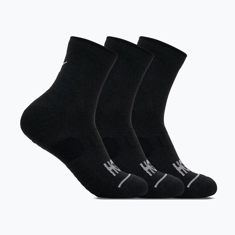 Skarpety HOKA Quarter Run Sock 3-Pack black/black/black
