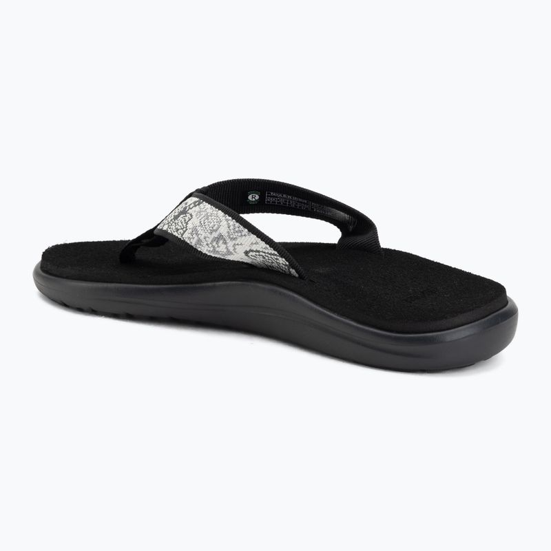 Japonki damskie Teva Voya enchanted forest black/white 3
