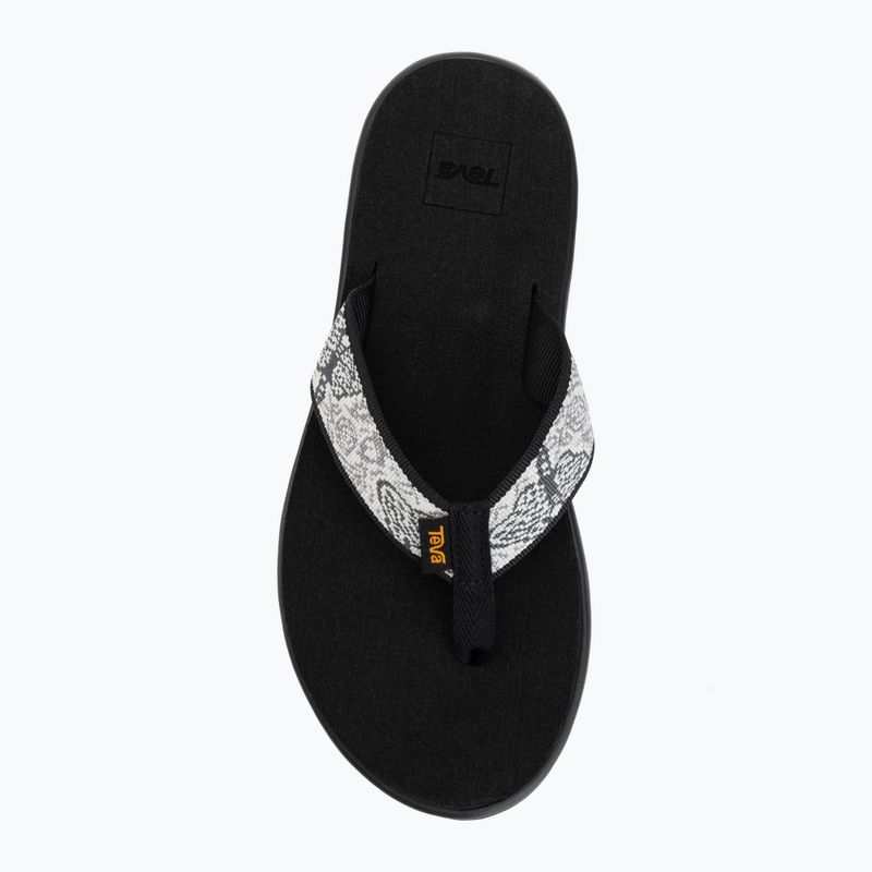 Japonki damskie Teva Voya enchanted forest black/white 5