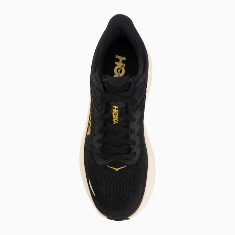 Buty do biegania męskie HOKA Bondi 9 carbon black/yellow gold 5