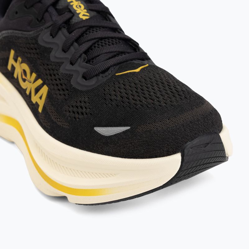 Buty do biegania męskie HOKA Bondi 9 carbon black/yellow gold 7