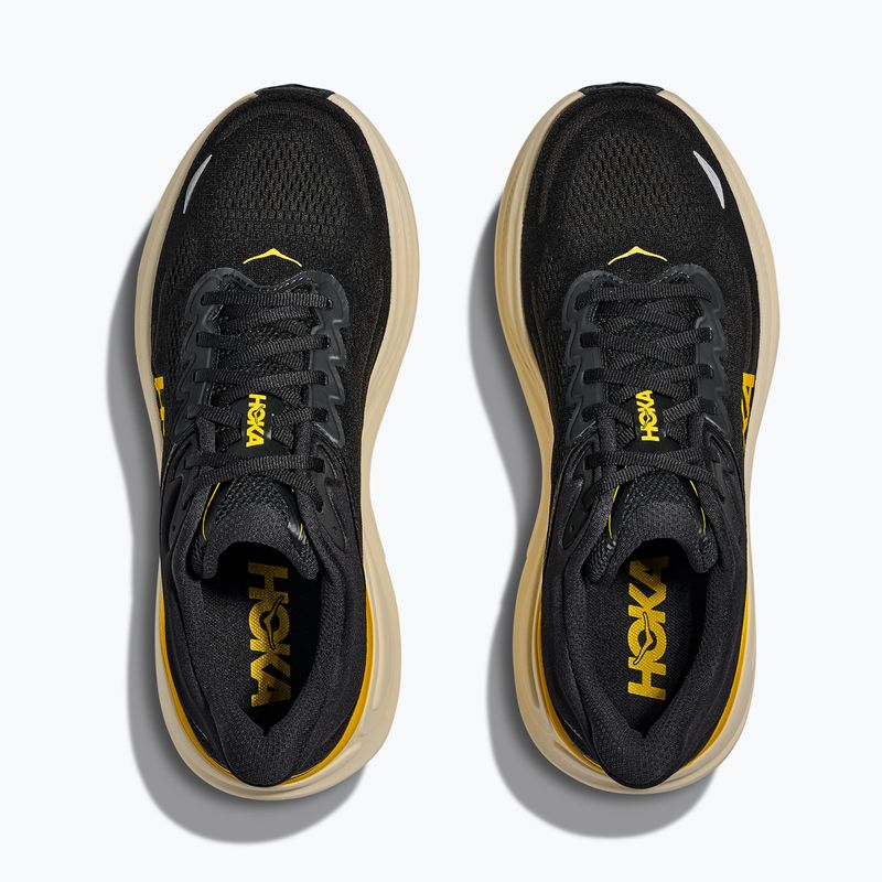 Buty do biegania męskie Hoka Bondi 9 carbon black/yellow gold 8